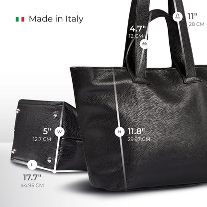 Italian Genuine Calf Leather Tote Bag 122500