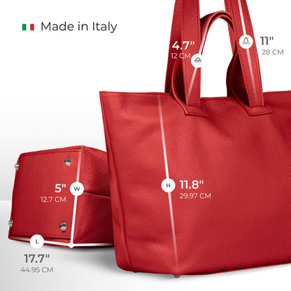 Italian Genuine Calf Leather Tote Bag 122500