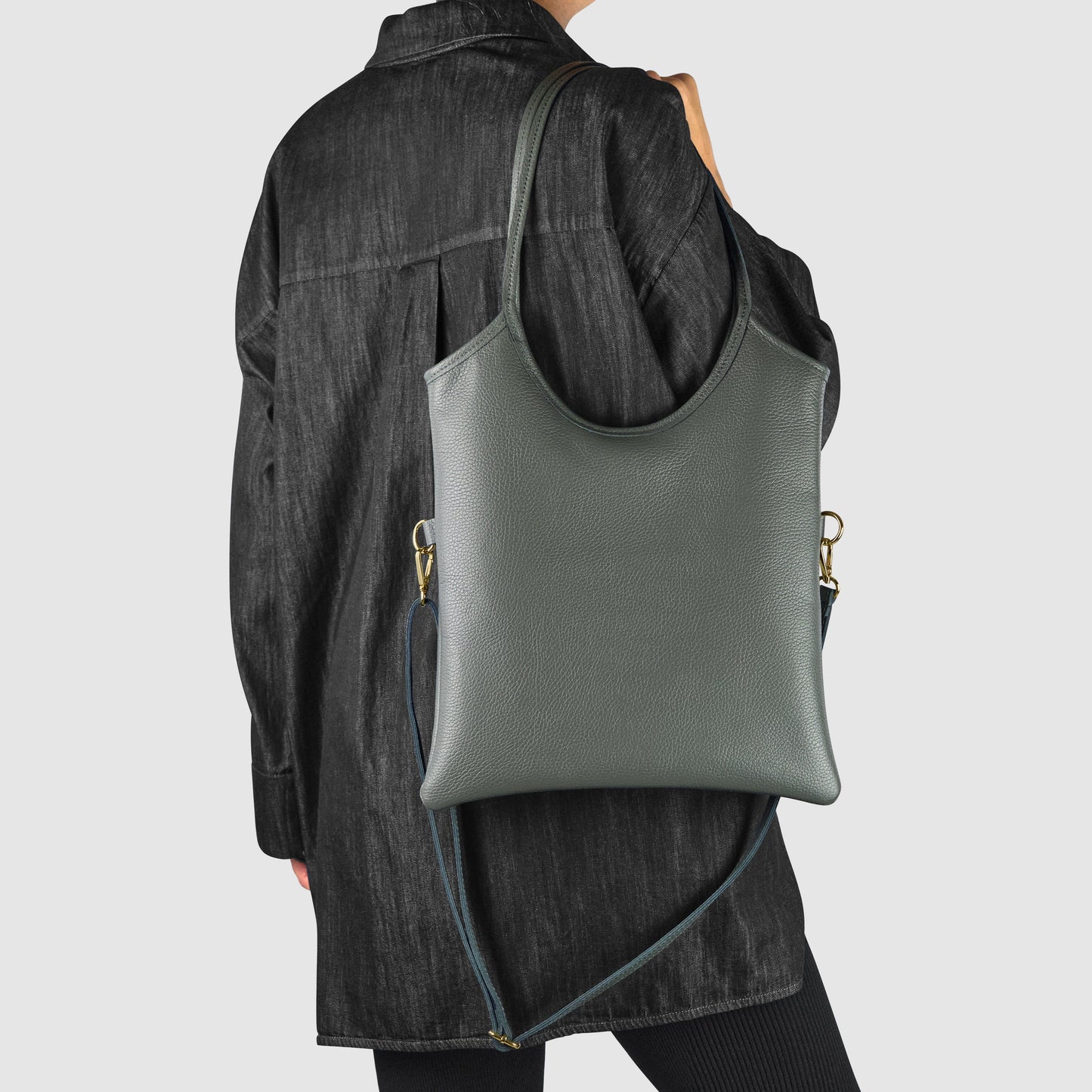 Italian Genuine Calf Leather Tote Bag 191722