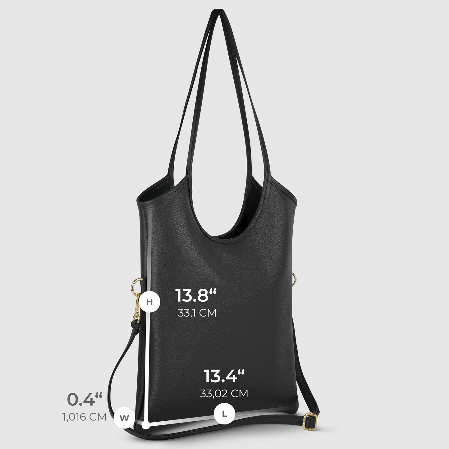 Italian Genuine Calf Leather Tote Bag 191722