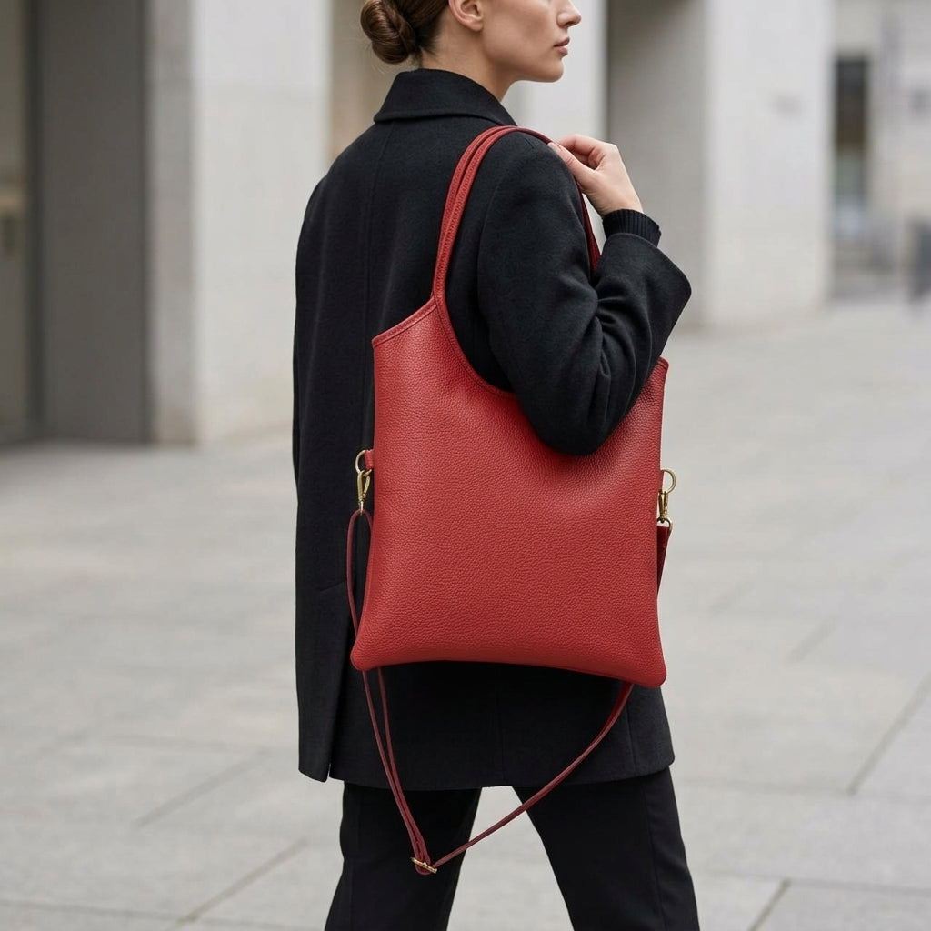Italian Genuine Calf Leather Tote Bag 191722