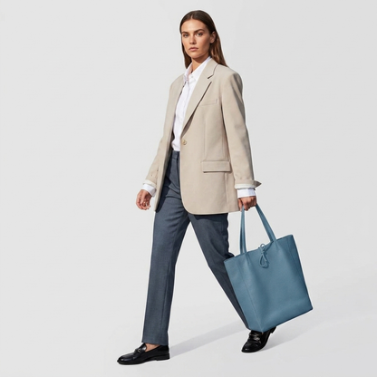 Italian Genuine Calf Leather Tote Bag 201718