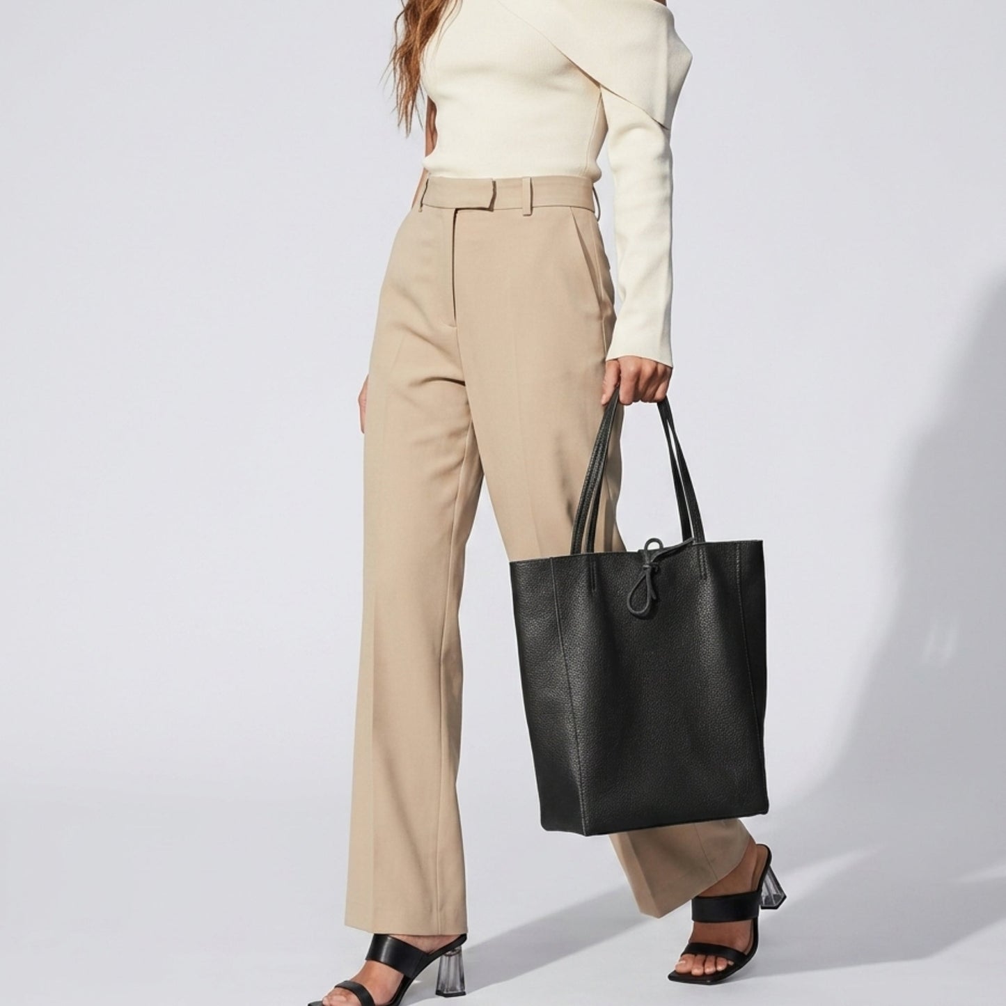 Italian Genuine Calf Leather Tote Bag 201718