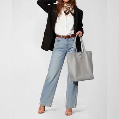 Italian Genuine Calf Leather Tote Bag 201718