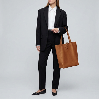 Italian Genuine Calf Leather Tote Bag 201718