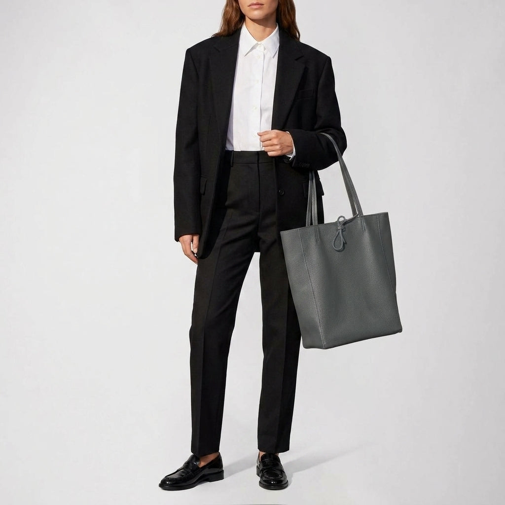 Italian Genuine Calf Leather Tote Bag 201718