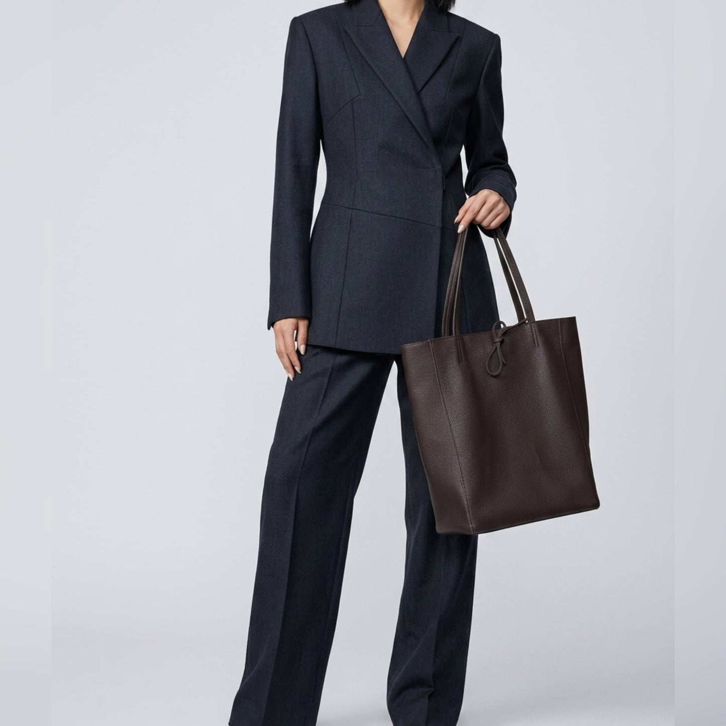 Italian Genuine Calf Leather Tote Bag 201718