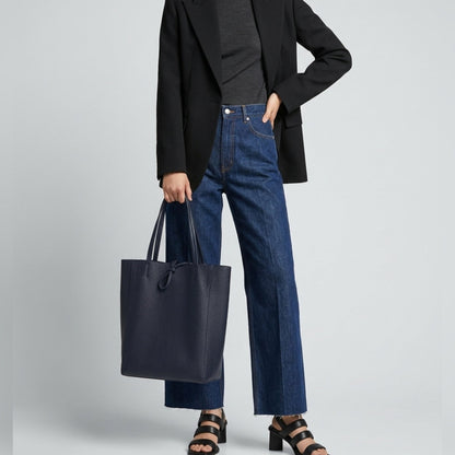 Italian Genuine Calf Leather Tote Bag 201718