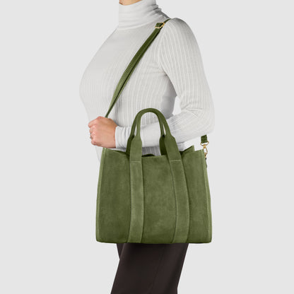 Italian Genuine Suede Tote Bag 282611
