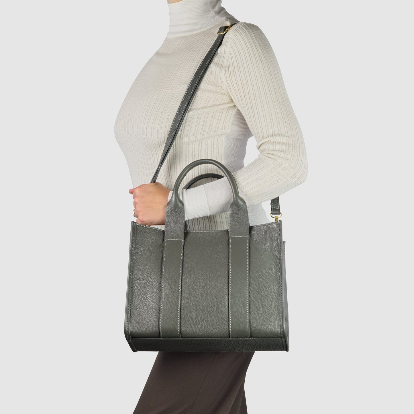 Italian Genuine Calf Leather Tote Bag 282611