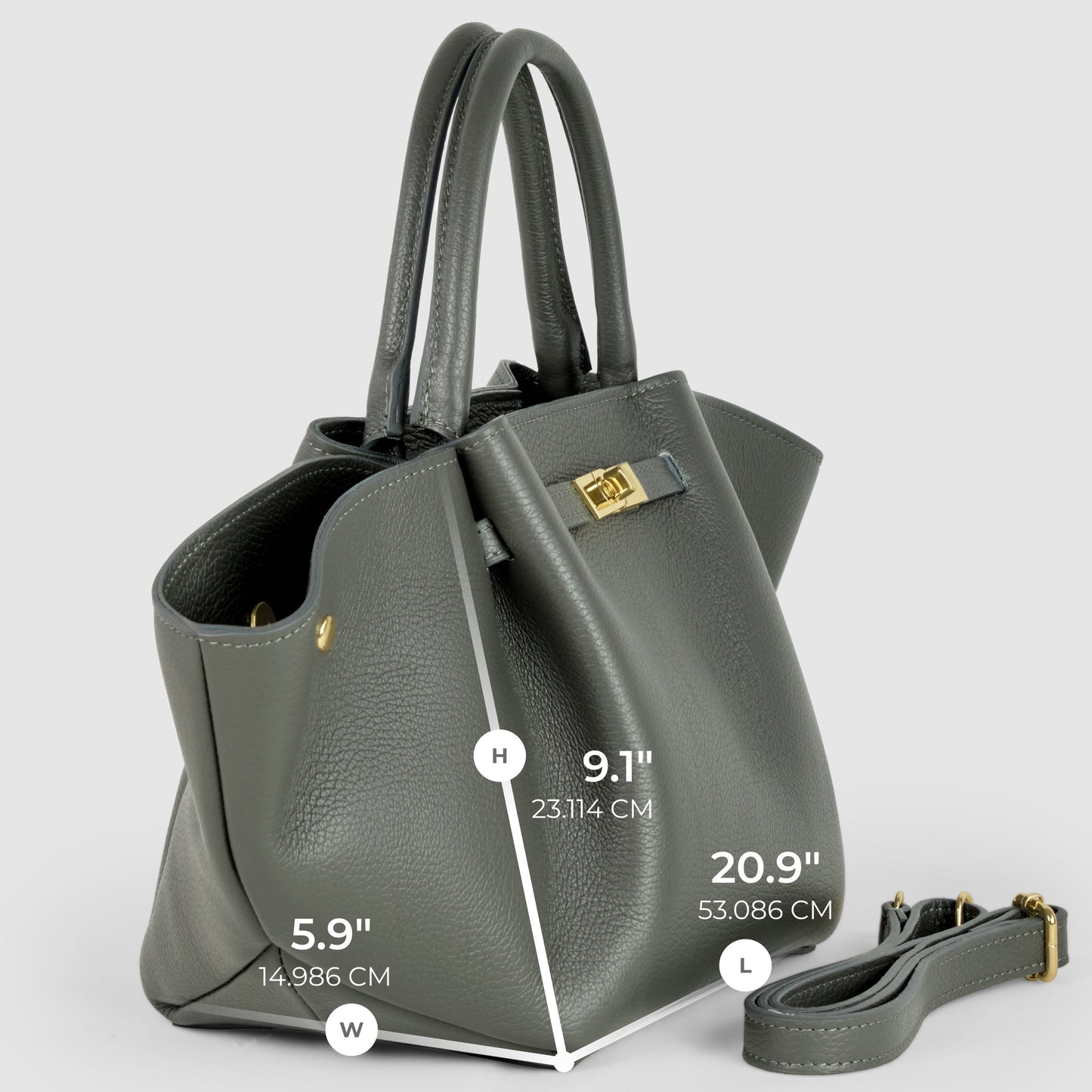 Italian Genuine Calf Leather Tote Bag 312913