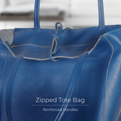 Italian Genuine Calf Leather Tote Bag 201718