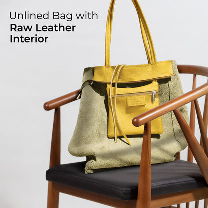 Italian Genuine Calf Leather Tote Bag 201718