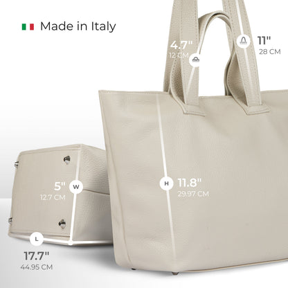 Italian Genuine Calf Leather Tote Bag 122500