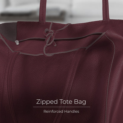 Italian Genuine Calf Leather Tote Bag 201718