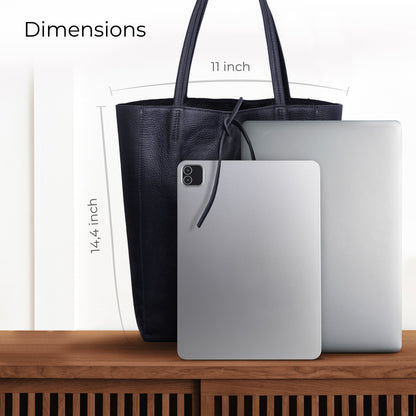 Italian Genuine Calf Leather Tote Bag 201718