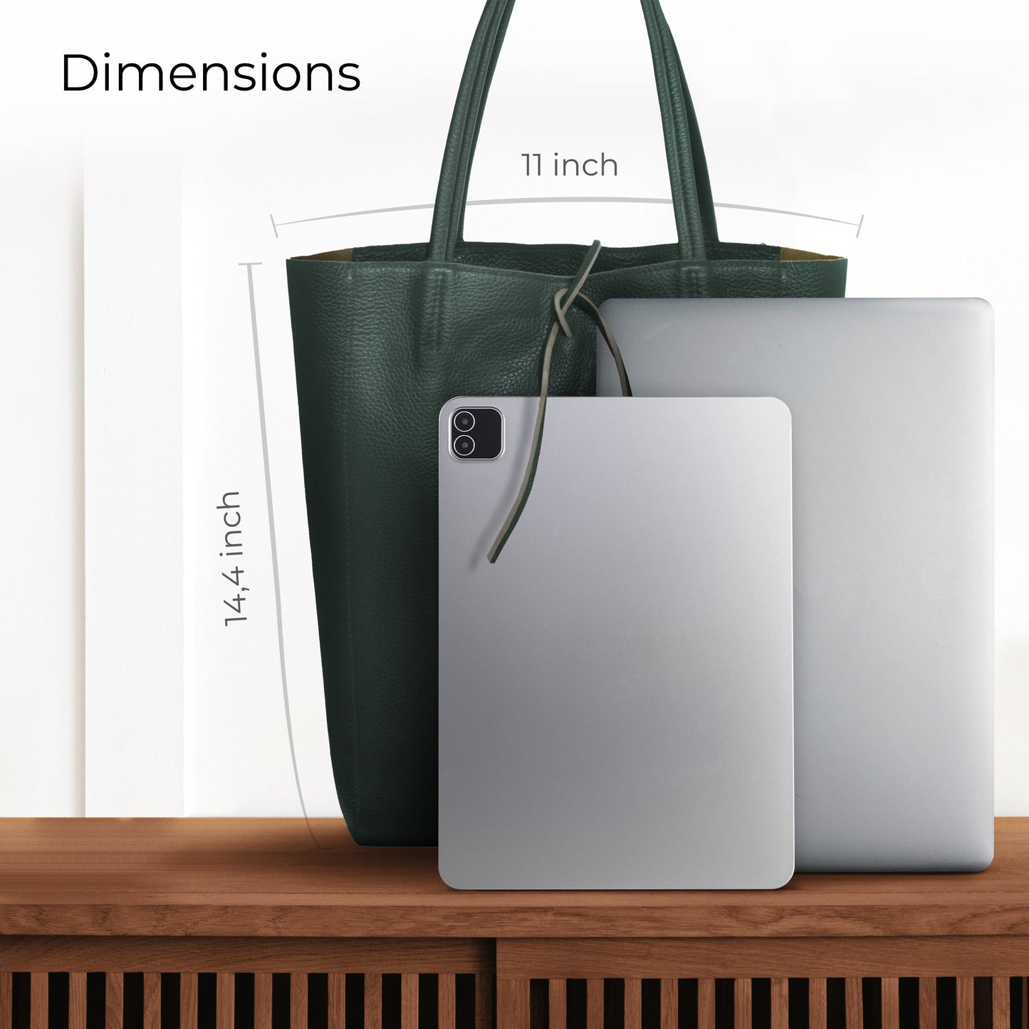 Italian Genuine Calf Leather Tote Bag 201718