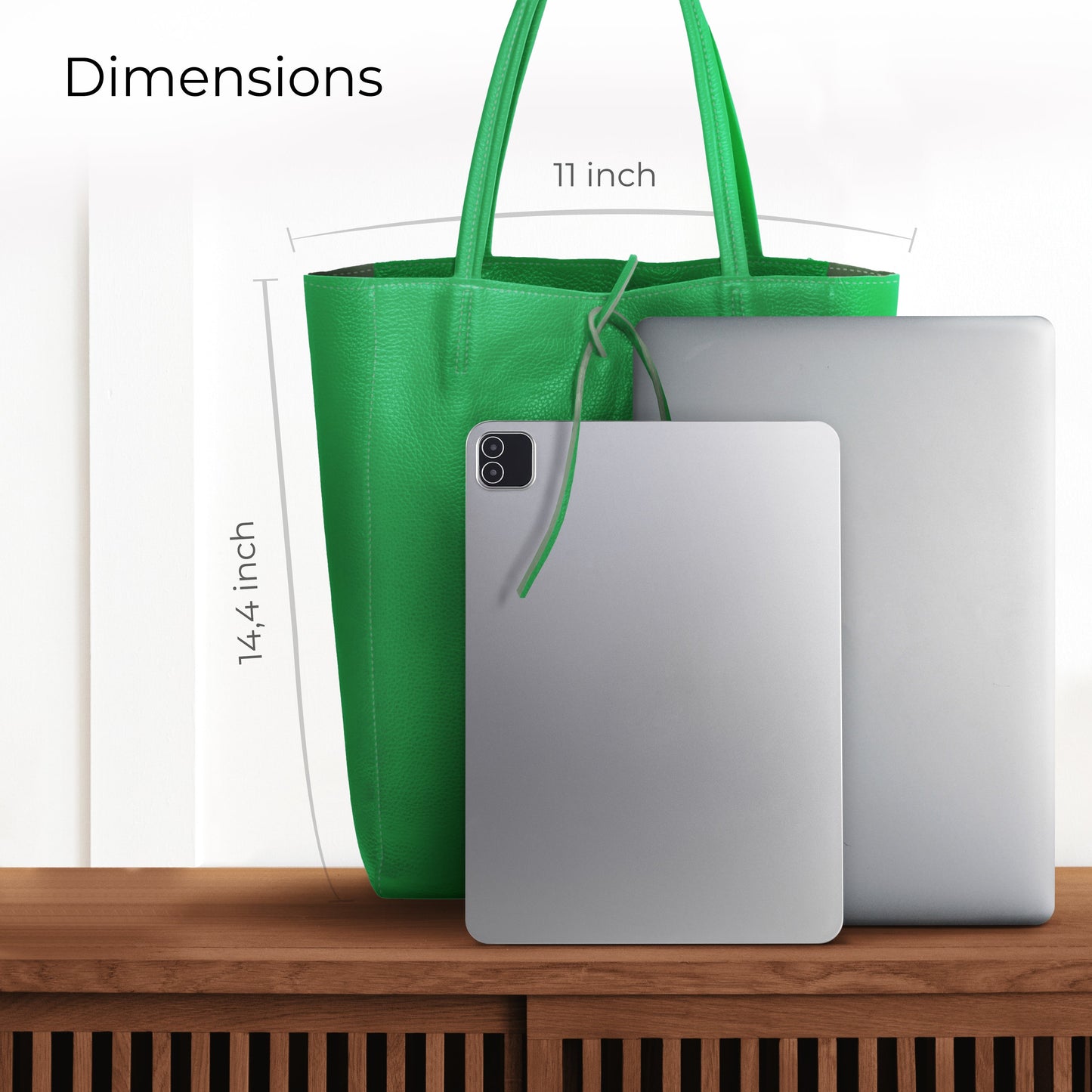 Italian Genuine Calf Leather Tote Bag 201718