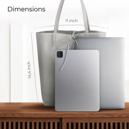 Italian Genuine Calf Leather Tote Bag 201718