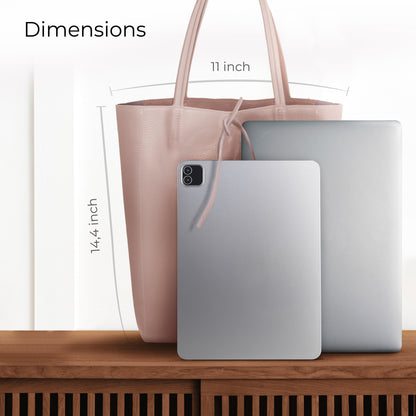 Italian Genuine Calf Leather Tote Bag 201718