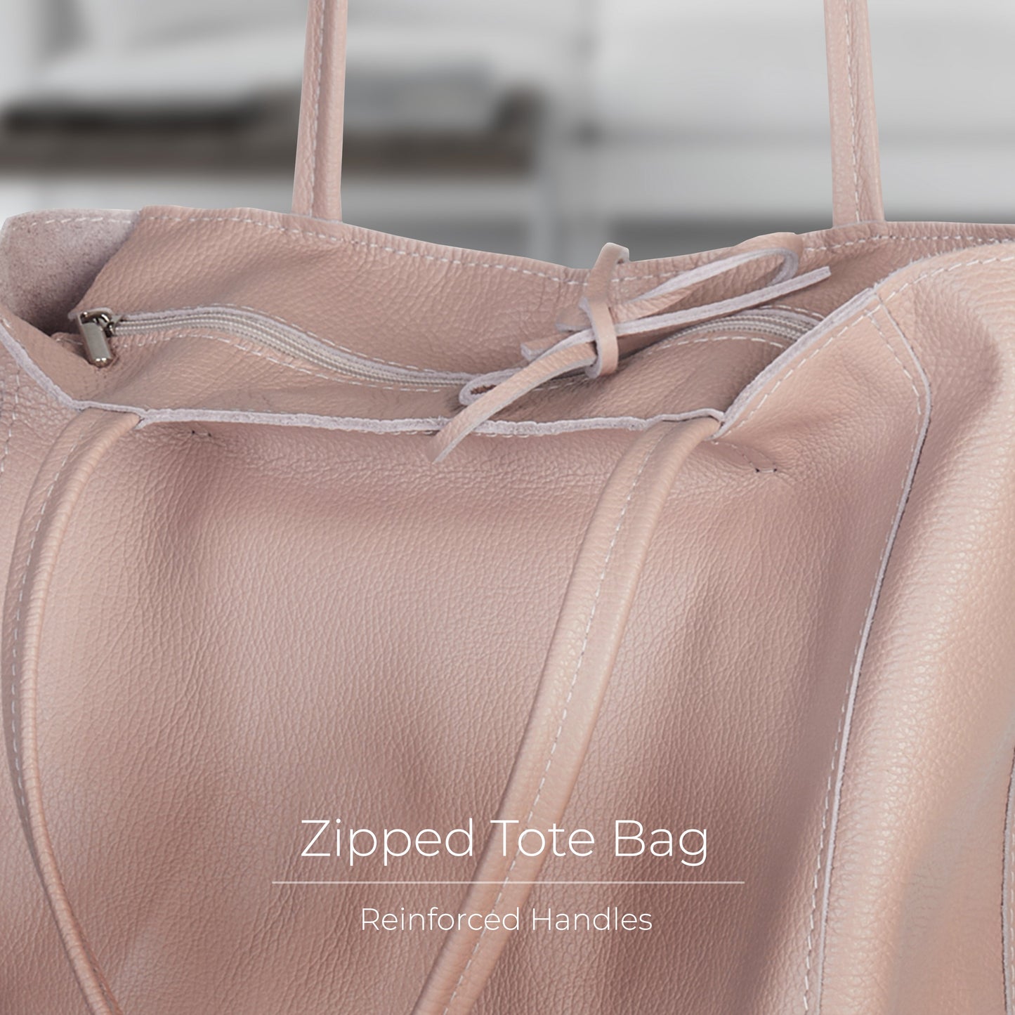 Italian Genuine Calf Leather Tote Bag 201718