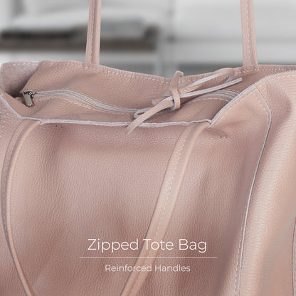 Italian Genuine Calf Leather Tote Bag 201718