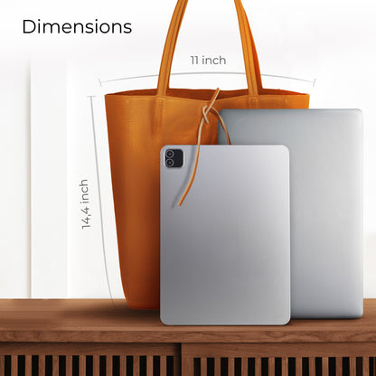 Italian Genuine Calf Leather Tote Bag 201718