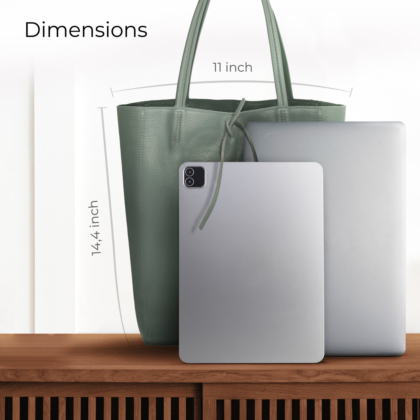 Italian Genuine Calf Leather Tote Bag 201718