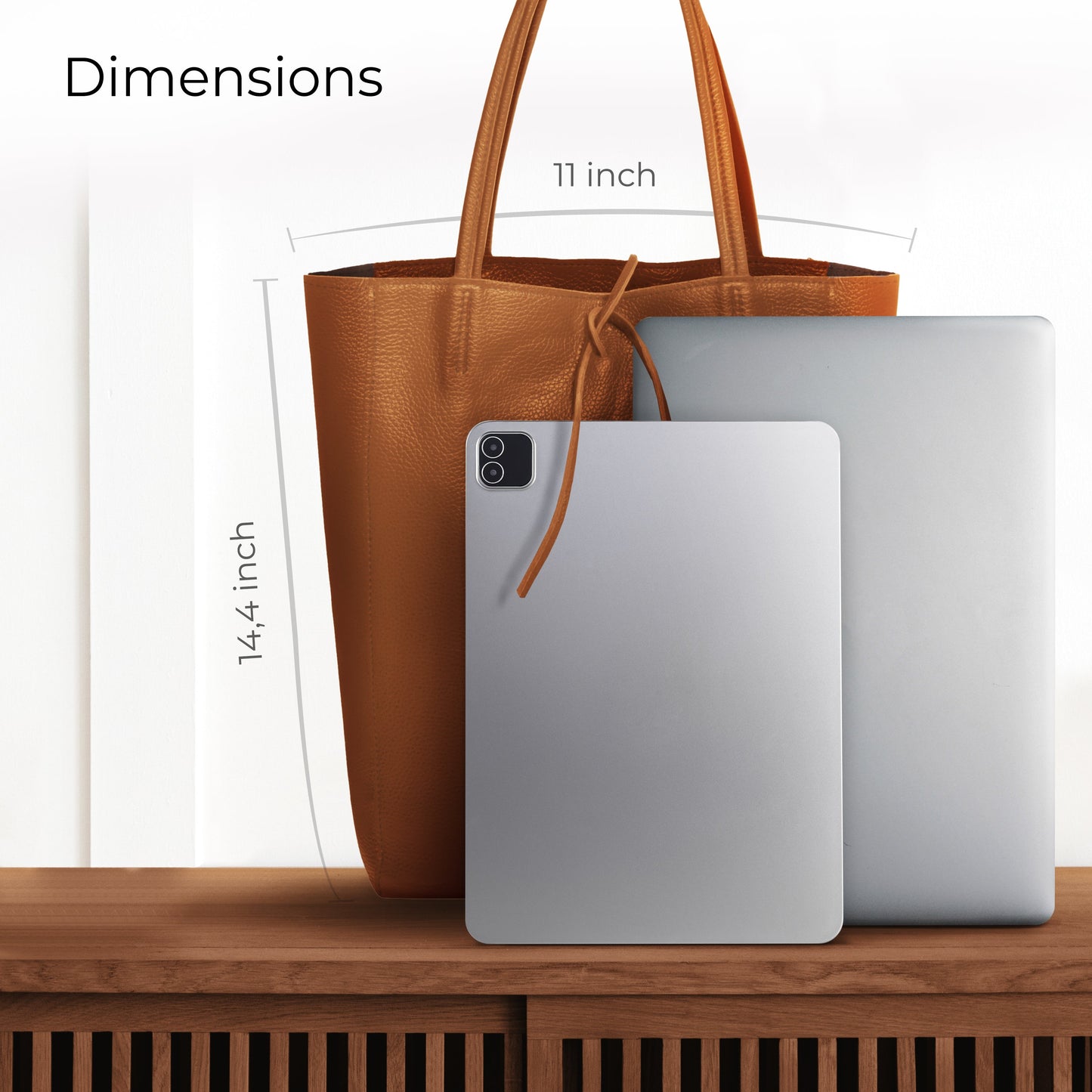 Italian Genuine Calf Leather Tote Bag 201718