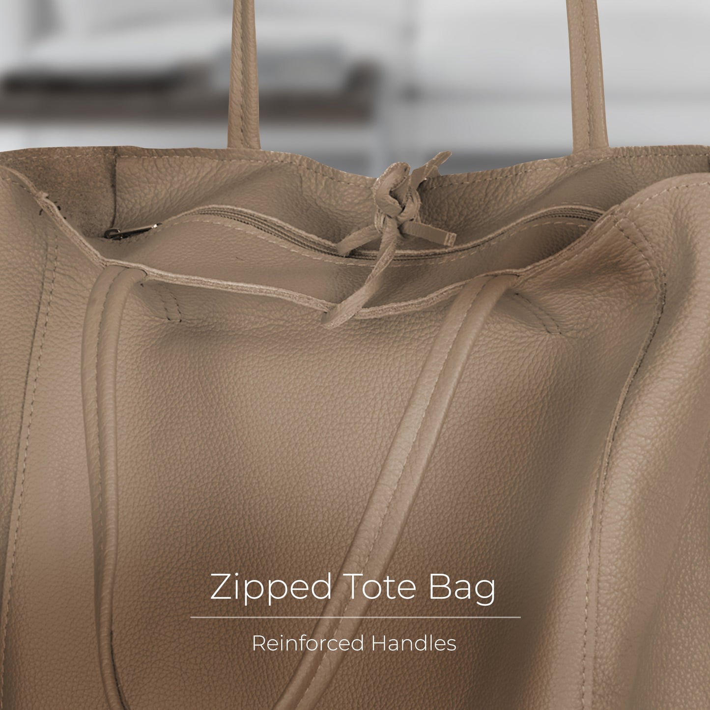 Italian Genuine Calf Leather Tote Bag 201718
