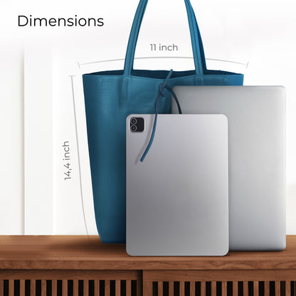 Italian Genuine Calf Leather Tote Bag 201718