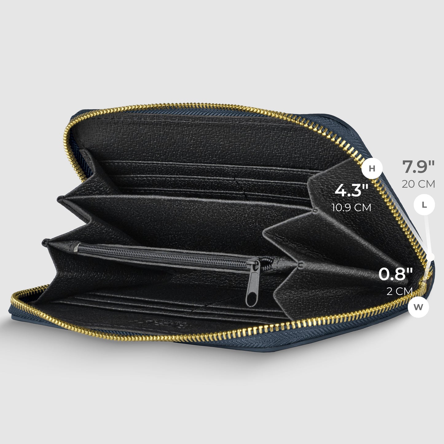 Italian Genuine Calf Leather Wallet 651088