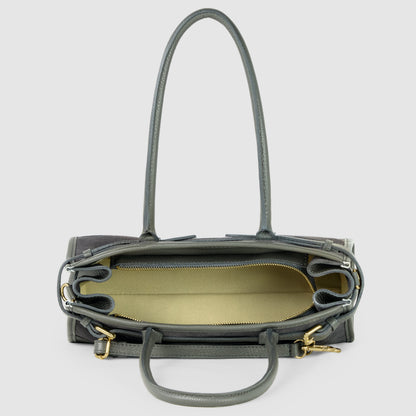 Italian Genuine Suede & Calf Leather Shoulder Bag 282615