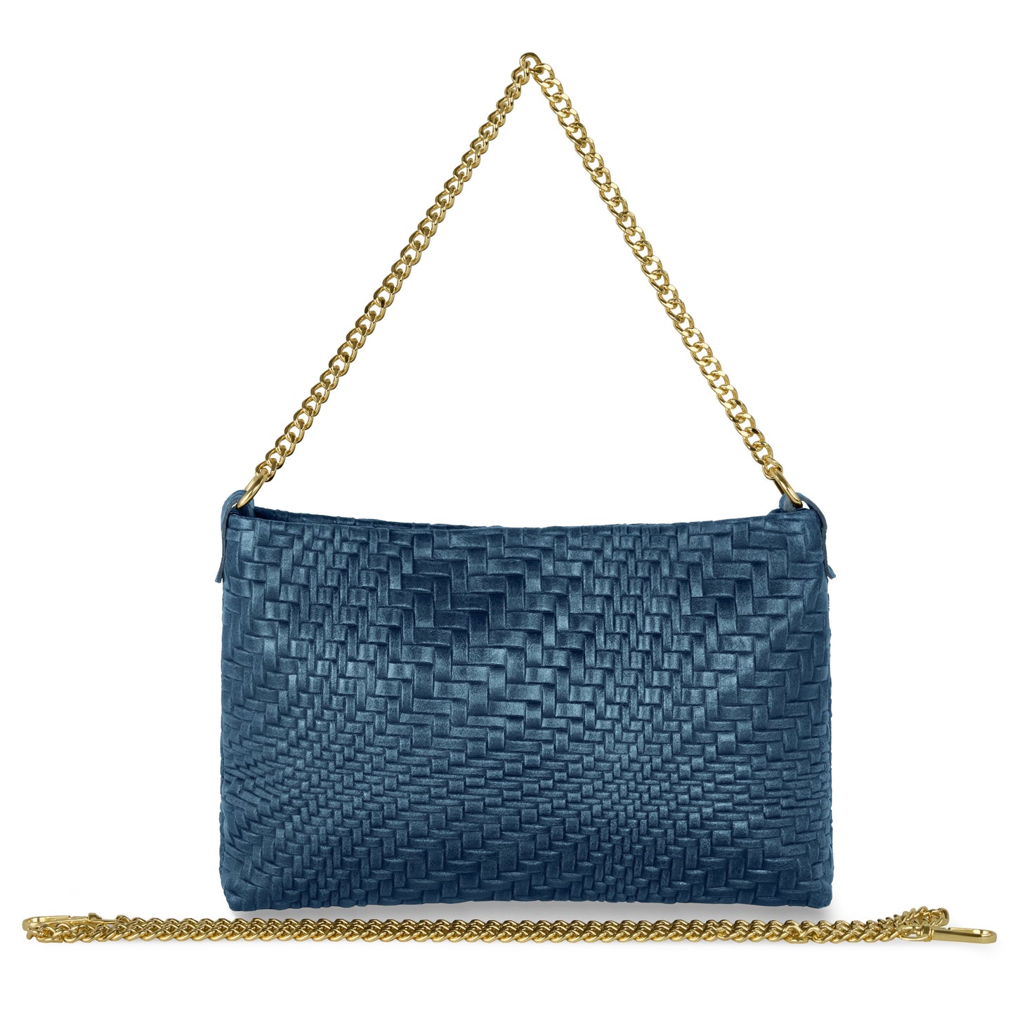 Italian Genuine Grid Suede Crossbody Bag 101315