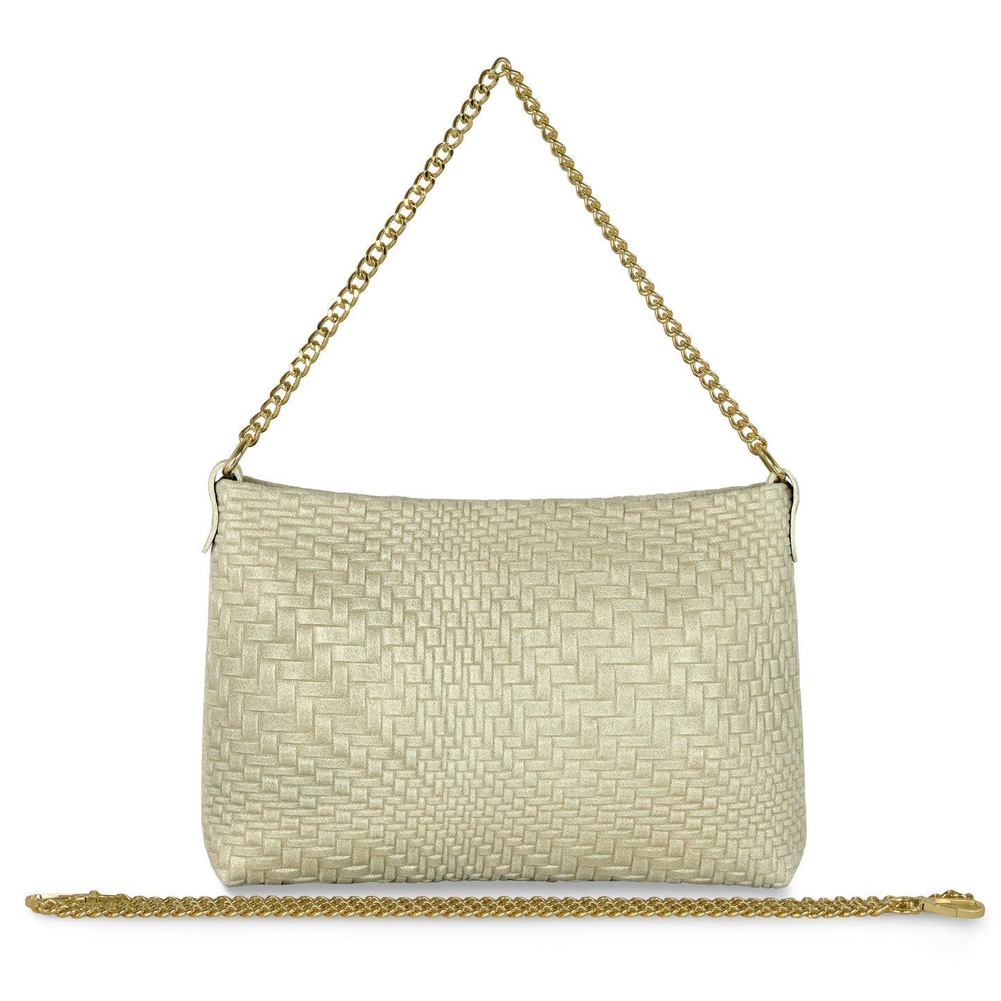 Italian Genuine Grid Suede Crossbody Bag 101315