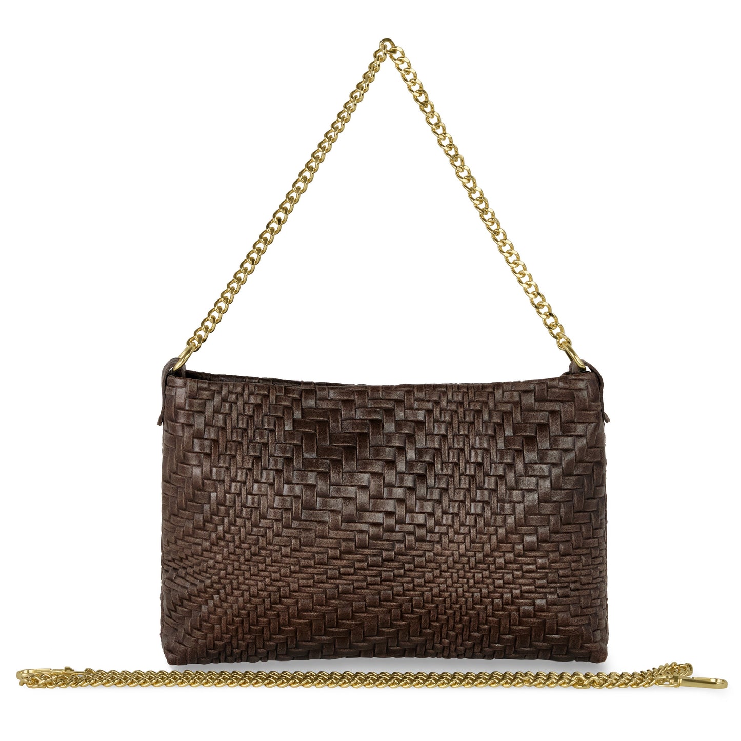 Italian Genuine Grid Suede Crossbody Bag 101315