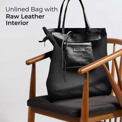 Italian Genuine Metallic Calf Leather Tote Bag 201718