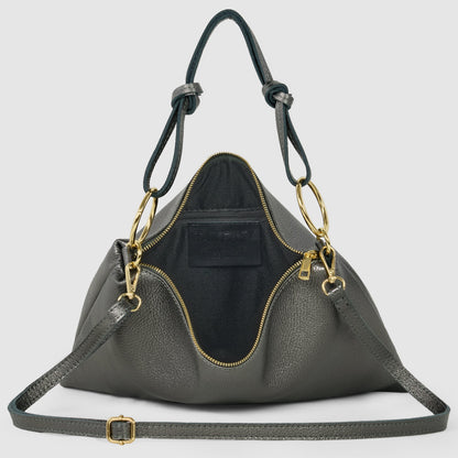 Italian Genuine Metallic Calf Leather Shoulder Bag 171551