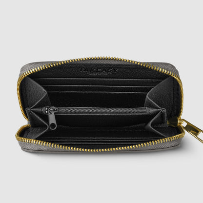 Italian Genuine Metallic Calf Leather Wallet 650988