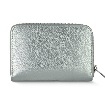 Italian Genuine Metallic Calf Leather Wallet 650988