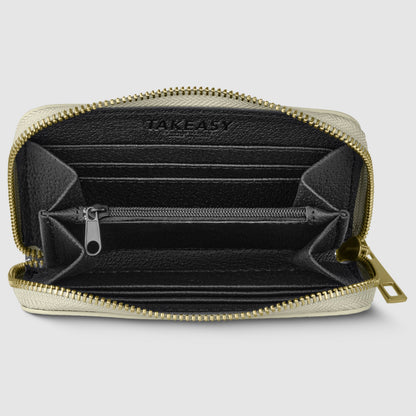 Italian Genuine Metallic Calf Leather Wallet 650988