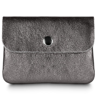 Italian Genuine Metallic Suede Wallet 000350