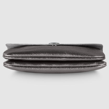 Italian Genuine Metallic Suede Wallet 000350