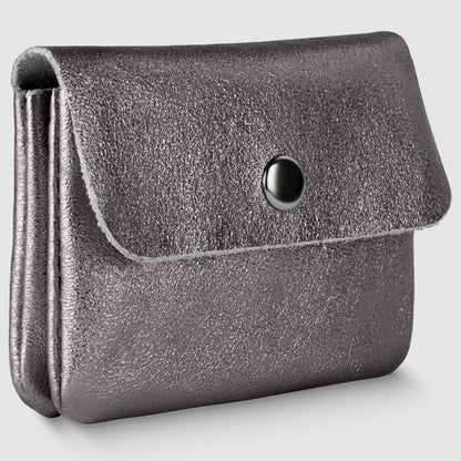 Italian Genuine Metallic Suede Wallet 000350