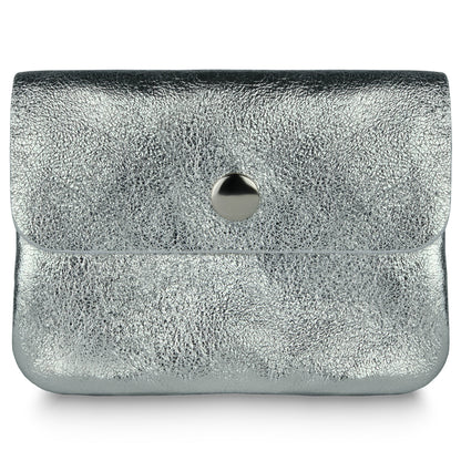 Italian Genuine Metallic Suede Wallet 000350