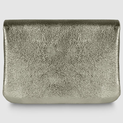 Italian Genuine Metallic Suede Wallet 000350