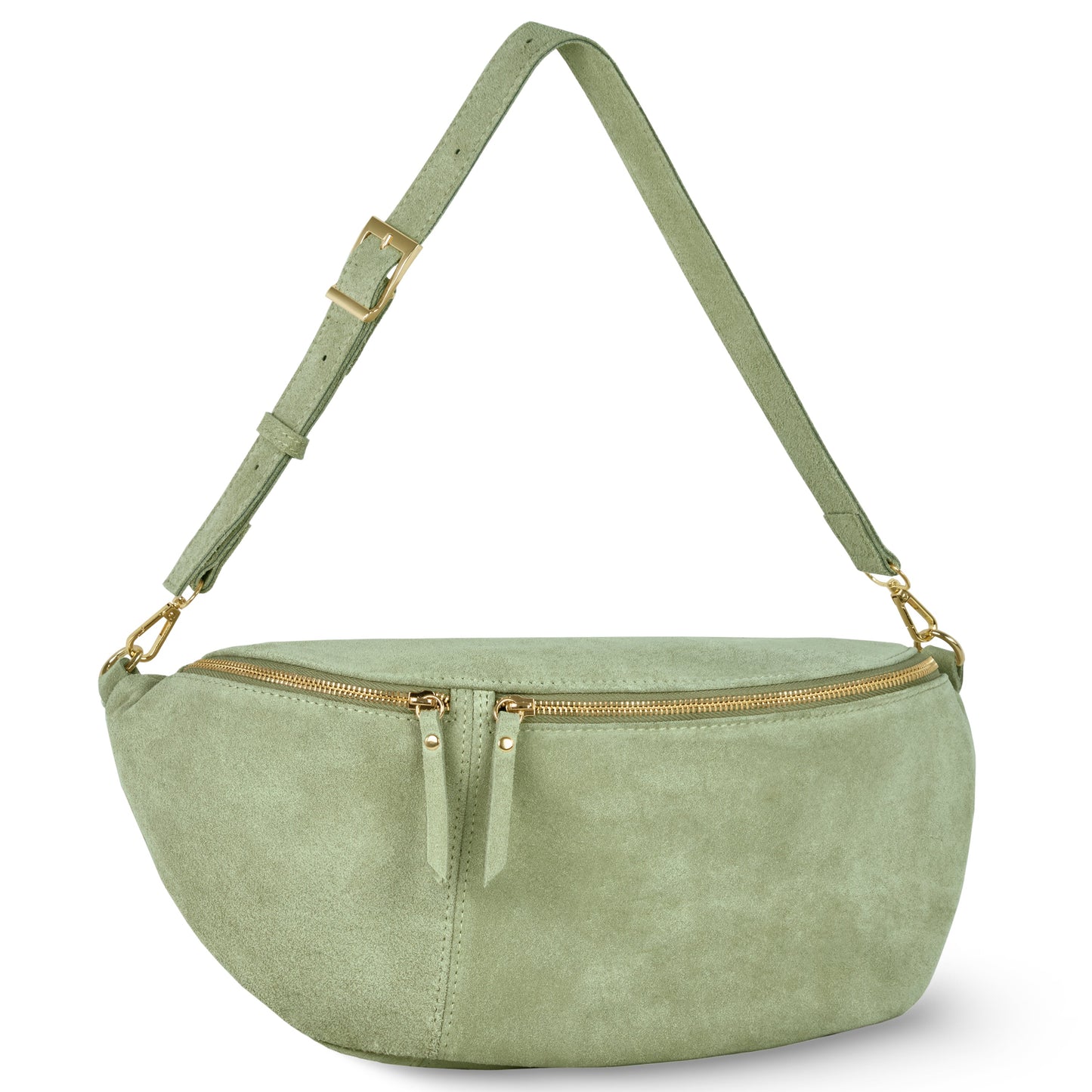 Italian Genuine Suede Crossbody Bag 211955
