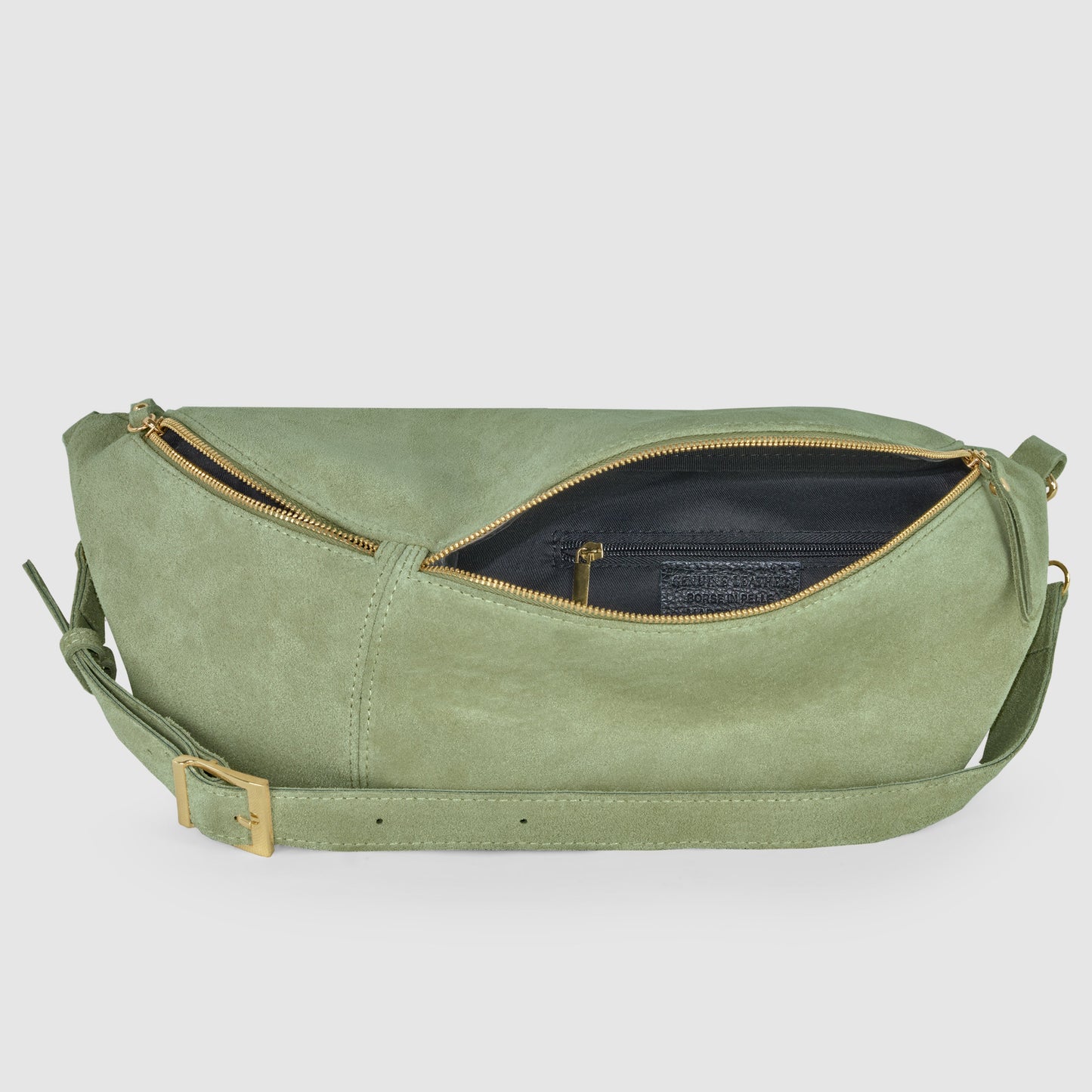 Italian Genuine Suede Crossbody Bag 211955