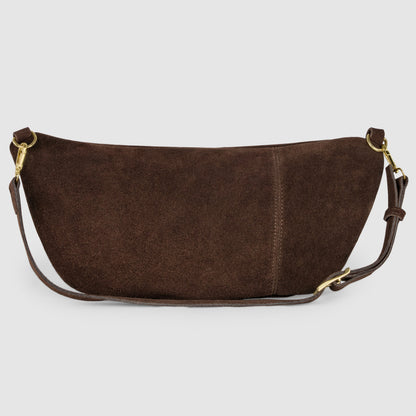 Italian Genuine Suede Crossbody Bag 211955