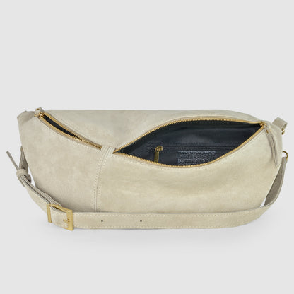 Italian Genuine Suede Crossbody Bag 211955